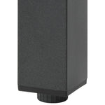 Sodo stalas, juodas, 150x90x74cm, aliuminis ir stiklas