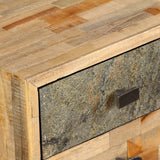 Rašomasis stalas, perdirbta mediena, 110x50x76cm