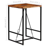 Baro stalas, perdirbta mediena, 70x70x106cm
