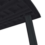 Sodo stalas, antracito spalvos, 216x90x72cm, plastikas