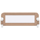 Apsauginis turėklas vaiko lovai, taupe, 102x42cm, poliesteris