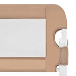 Apsauginis turėklas vaiko lovai, taupe, 102x42cm, poliesteris