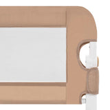 Apsauginis turėklas vaiko lovai, taupe, 120x42cm, poliesteris