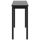 Baro stalas, MDF, juodas, 115x55x107 cm