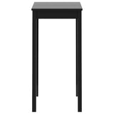 Baro stalas, MDF, juodas, 55x55x107 cm