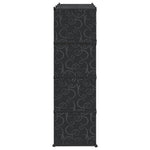 Modulinė spinta, 9 skyrių, juoda/balta, 109x36,5x143 cm