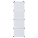 Modulinė spinta, 9 skyrių, balta, 109x36,5x143 cm