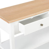 Šoninė spintelė, balta, 110x35x80 cm, MDF