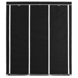 Drab. spinta su skyr. ir stryp., juoda, 150x45x175cm, audinys