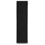 Drab. spinta su skyr. ir stryp., juoda, 150x45x175cm, audinys