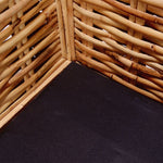 Dvivietė sodo sofa, natūralus ratanas
