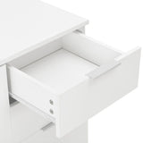 Šoninė spintelė, baltos spalvos, 107x35x80,5cm, labai blizgi