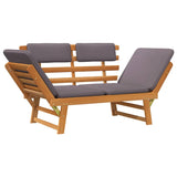 2-1 Sodo sofa su pagalvėmis, 190cm, akacijos medienos masyvas