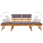 2-1 Sodo sofa su pagalvėmis, 190cm, akacijos medienos masyvas