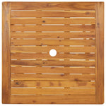 Sulankstomas sodo stalas, 70x70x75cm, akacijos medienos masyvas