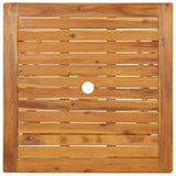 Sulankstomas sodo stalas, 70x70x75cm, akacijos medienos masyvas