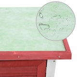 Lauko narvas triušiams, raudonas, mediena, su 1 durimis
