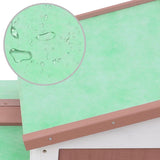 Lauko narvas triušiams, rudas ir baltas, 145x45x84 cm, mediena