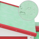 Lauko narvas triušiams, raudonas ir baltas, 145x45x84 cm, medis