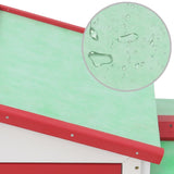 Lauko narvas triušiams, raudonas ir baltas, 145x45x84 cm, medis