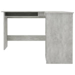 Kampinis stalas, betono, 120x140x75cm, mediena, L formos