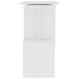 Kampinis rašomasis stalas, baltas, 200x50x76cm, mediena