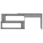 Kampinis rašomasis stalas, betono, 200x50x76cm, mediena