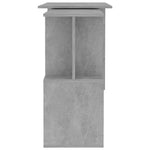 Kampinis rašomasis stalas, betono, 200x50x76cm, mediena