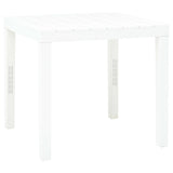 Sodo stalas, baltos spalvos, 78x78x72cm, plastikas