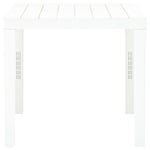 Sodo stalas, baltos spalvos, 78x78x72cm, plastikas