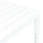 Sodo stalas, baltos spalvos, 78x78x72cm, plastikas