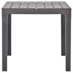 Sodo stalas, moka spalvos, 78x78x72cm, plastikas