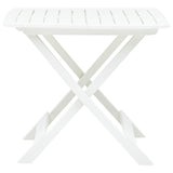 Sulankstomas sodo stalas, baltos spalvos, 79x72x70cm, plastikas