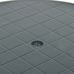 Sodo stalas, žalios spalvos, 89cm, plastikas