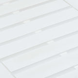 Sodo stalas, baltos spalvos, 78x55x38cm, plastikas