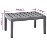 Sodo stalas, moka spalvos, 78x55x38cm, plastikas