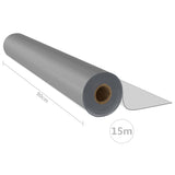 Apsauginės stalo plėvelės ritinys, matinis, 0,9x15m, PVC, 2mm