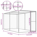 Narvas katėms, 3x1,5x1,5m, galvanizuotas plienas