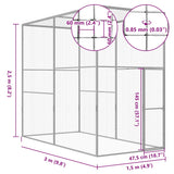 Narvas katėms, 3x1,5x2,5m, galvanizuotas plienas