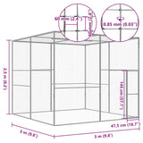Narvas katėms, 3x3x2,5m, galvanizuotas plienas