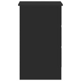 Rašomasis stalas, juodos spalvos, 90x45x76cm, apdirbta mediena