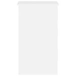 Rašomasis stalas, baltas, 90x45x76cm, apdirbta mediena, blizgus