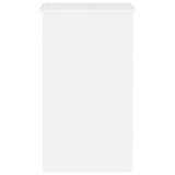 Rašomasis stalas, baltas, 90x45x76cm, apdirbta mediena, blizgus