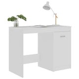 Rašomasis stalas, baltos spalvos, 100x50x76cm, apdirbta mediena
