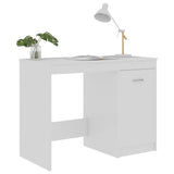 Rašomasis stalas, baltos spalvos, 100x50x76cm, apdirbta mediena