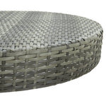 Sodo staliukas, pilkos spalvos, 75,5x106cm, poliratanas