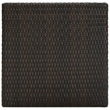 Sodo baro staliukas, rudas, 60,5x60,5x110,5cm, poliratanas