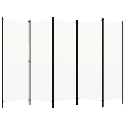 Kambario pertvara, 5 dalių, baltos spalvos, 250x180cm