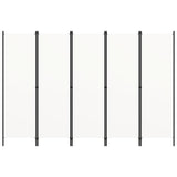 Kambario pertvara, 5 dalių, baltos spalvos, 250x180cm