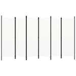 Kambario pertvara, 6 dalių, baltos spalvos, 300x180cm